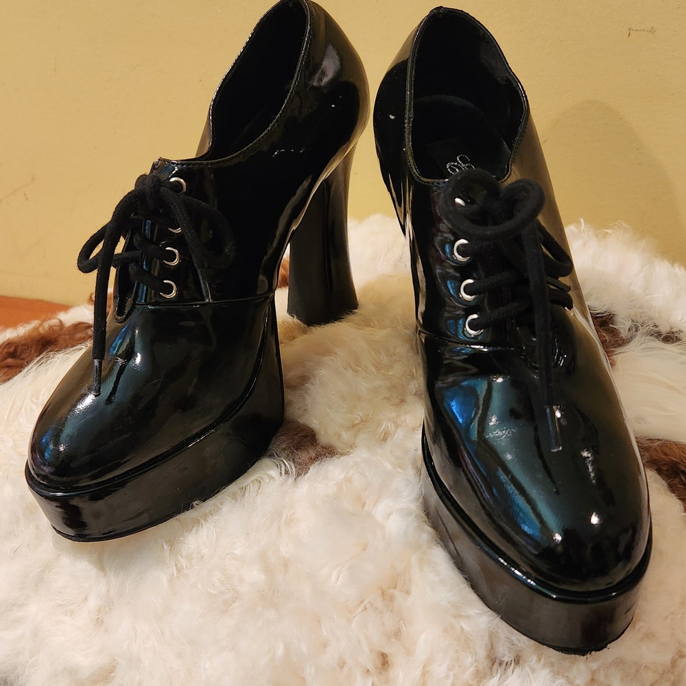 Black  ELLIE Platform Heels
